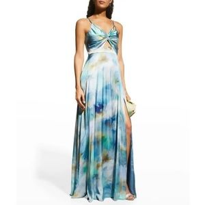 AIDAN BY AIDAN MATTOX Womens Twist Front Maxi Maxi Dress NWT